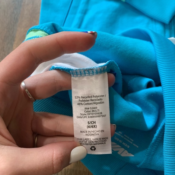 Avia NWT blue/green running track sports set size S 6-6X - Picture 5 of 11